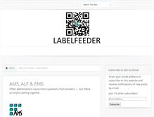 Tablet Screenshot of label-feeder.com